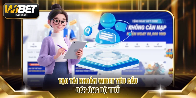 Tạo tài khoản WIBET yêu cầu đáp ứng độ tuổi